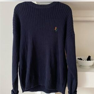 Ralph Lauren Chaps Navy Sweater size medium
